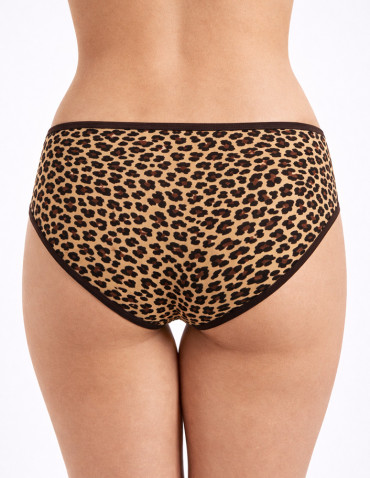 Figi - Majtki damskie figi bikini w zwierzęce wzory 4-pak WIELOKOLOROWY - produkt 3