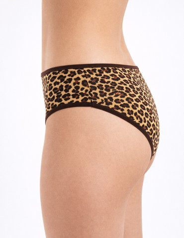 Figi - Majtki damskie figi bikini w zwierzęce wzory 4-pak WIELOKOLOROWY - produkt 4