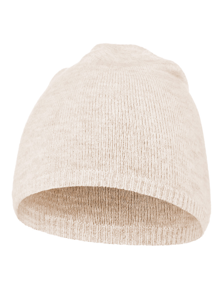 Czapki - Czapka damska przejściowa z domieszką wełny BEŻOWY - produkt moraj.pl 1