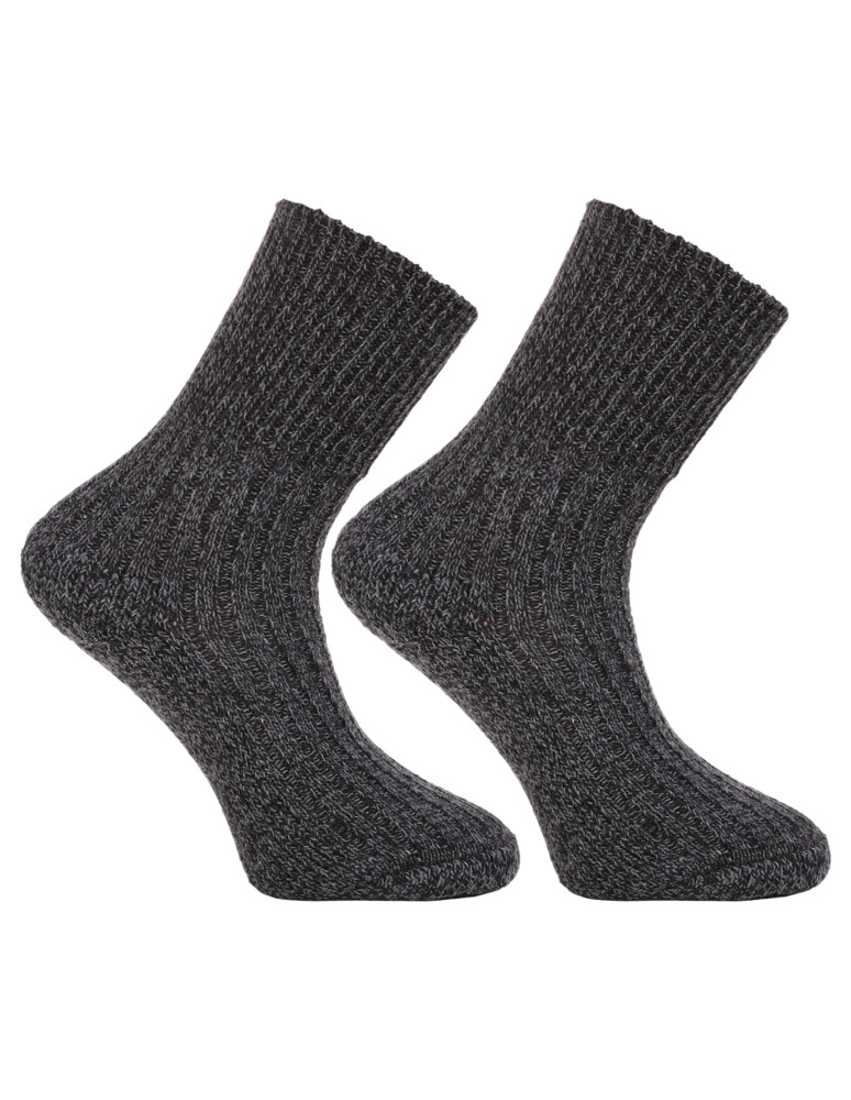 Skarpetki długie - Ciepłe długie skarpety męskie bezuciskowe z wełną 3-pak WIELOKOLOROWY - produkt moraj.pl 5