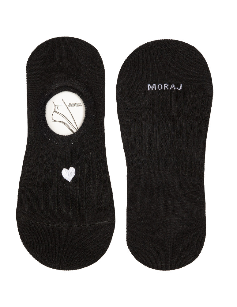 Niskie stopki - Skarpety stopki damskie z haftem w serce -pak WIELOKOLOROWY  - produkt moraj.pl 3