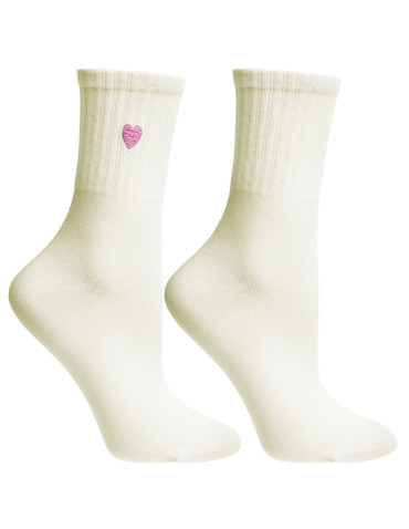 Długie - Skarpety damskie bawełniane długie z szerokim ściągaczem 6-pak WIELOKOLOROWY - produkt 3