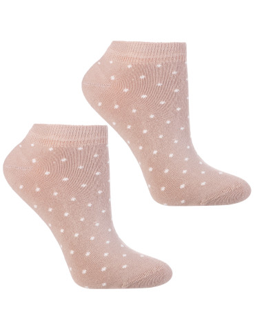 Stopki - Skarpety damskie stopki w kropki 3-pak WIELOKOLOROWY - produkt 3