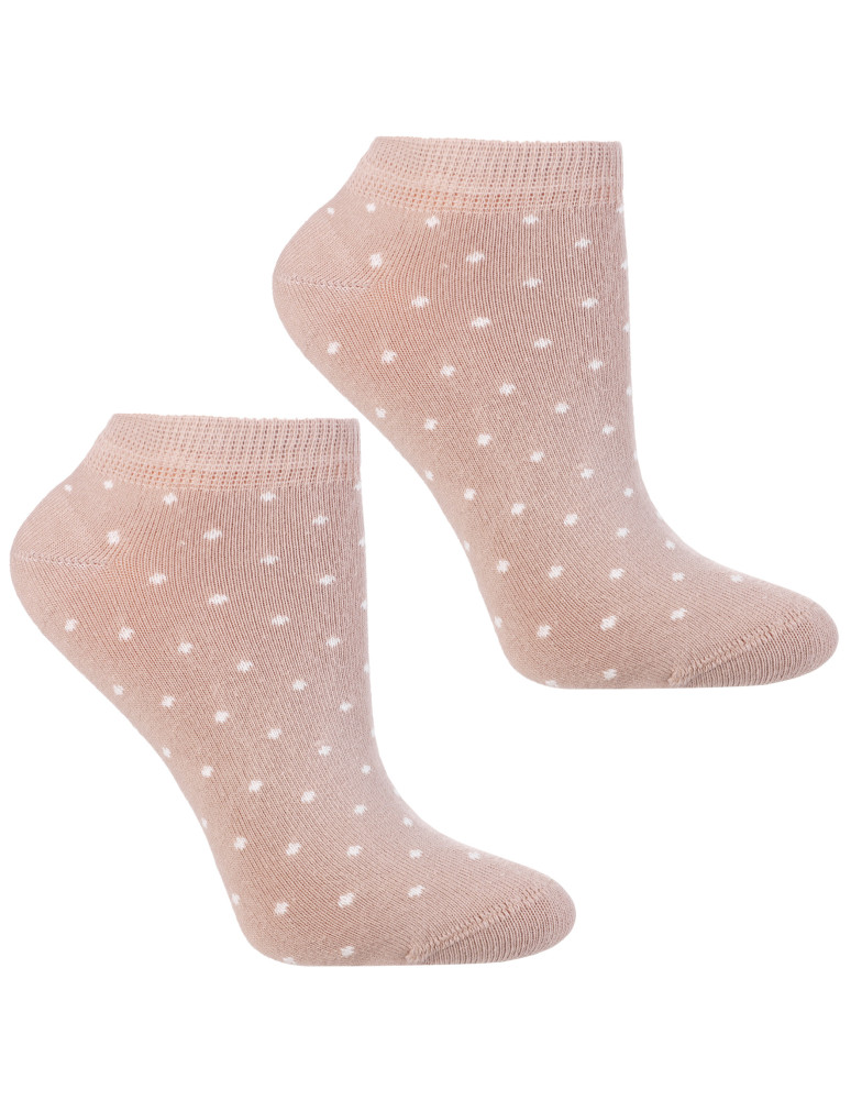 Stopki - Skarpety damskie stopki w kropki 3-pak WIELOKOLOROWY  - produkt moraj.pl 3