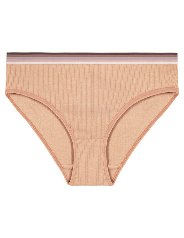 Figi - Figi damskie bikini klasyczne w prążek z gumką 6-pak WIELOKOLOROWY - produkt 4