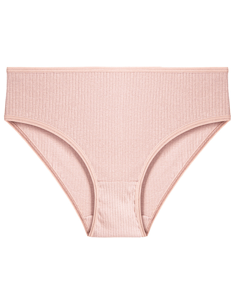 Figi - Damskie majtki figi bikini prążkowane bez wzoru 6-pak WIELOKOLOROWY  - produkt moraj.pl 2