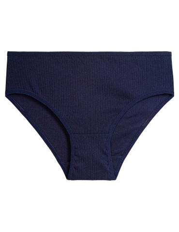 Figi - Damskie majtki figi bikini prążkowane bez wzoru 6-pak WIELOKOLOROWY - produkt 4