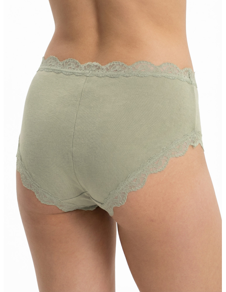 Figi - Damskie majtki figi maxi bikini z koronką bawełniane 6-pak WIELOKOLOROWY  - produkt moraj.pl 3