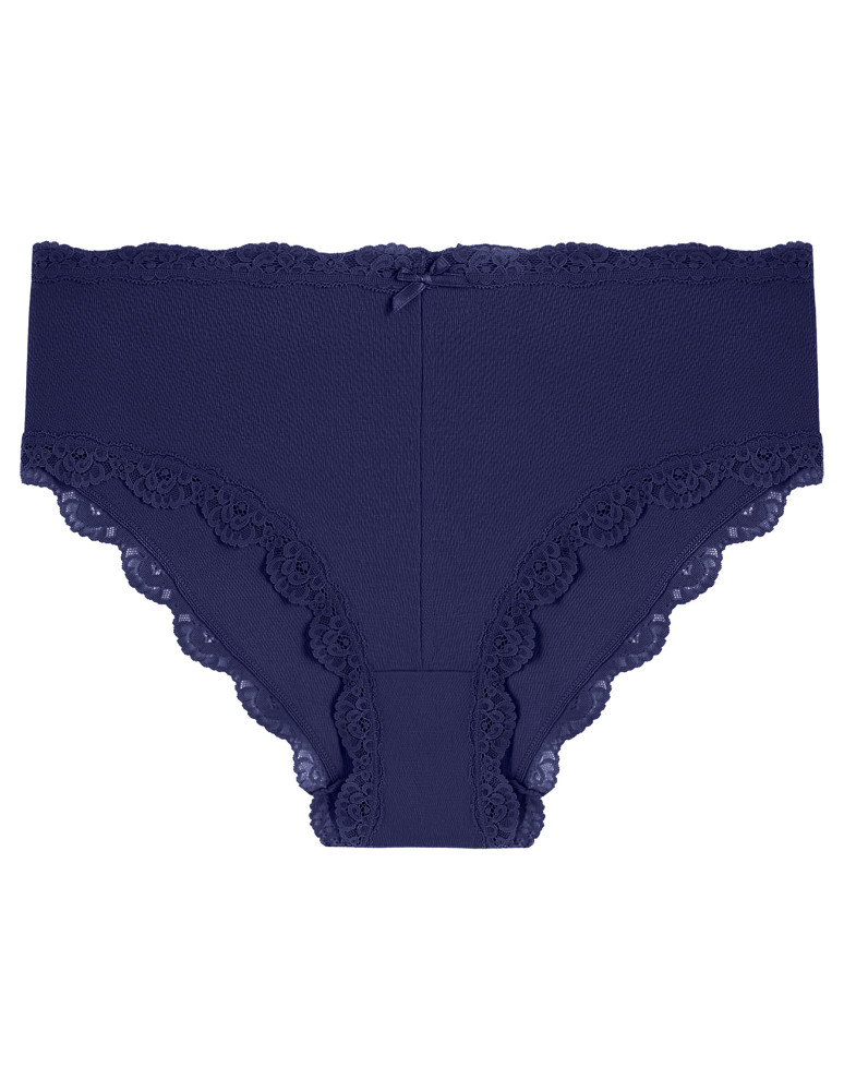 Figi - Damskie majtki figi maxi bikini z koronką bawełniane 6-pak WIELOKOLOROWY  - produkt moraj.pl 6