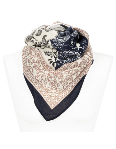 Apaszka damska z wzorem paisley i orientalnym