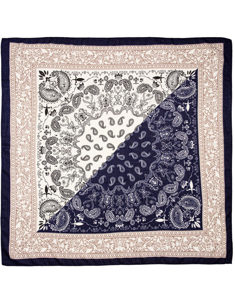 Szale i chusty - Apaszka damska z wzorem paisley i orientalnym WZÓR 1  - produkt moraj.pl 2