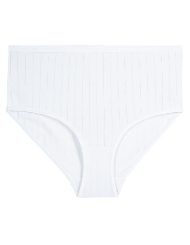 Figi - Majtki damskie Plus Size maxi bikini w prążek 4-pak WIELOKOLOROWY - produkt 3