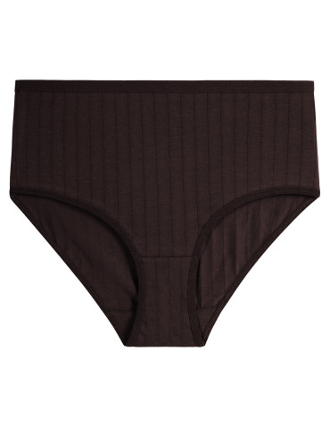 Figi - Majtki damskie Plus Size maxi bikini w prążek 4-pak WIELOKOLOROWY - produkt 4