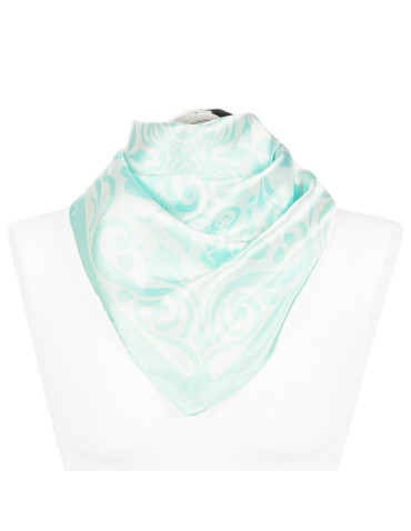 Apaszka damska satynowa z ornamentowym wzorem