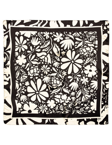 Apaszka damska z kwiatowym motywem w stylu retro  - produkt 2