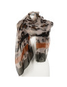 Cienki szal damski z motywem panterki WZÓR 1