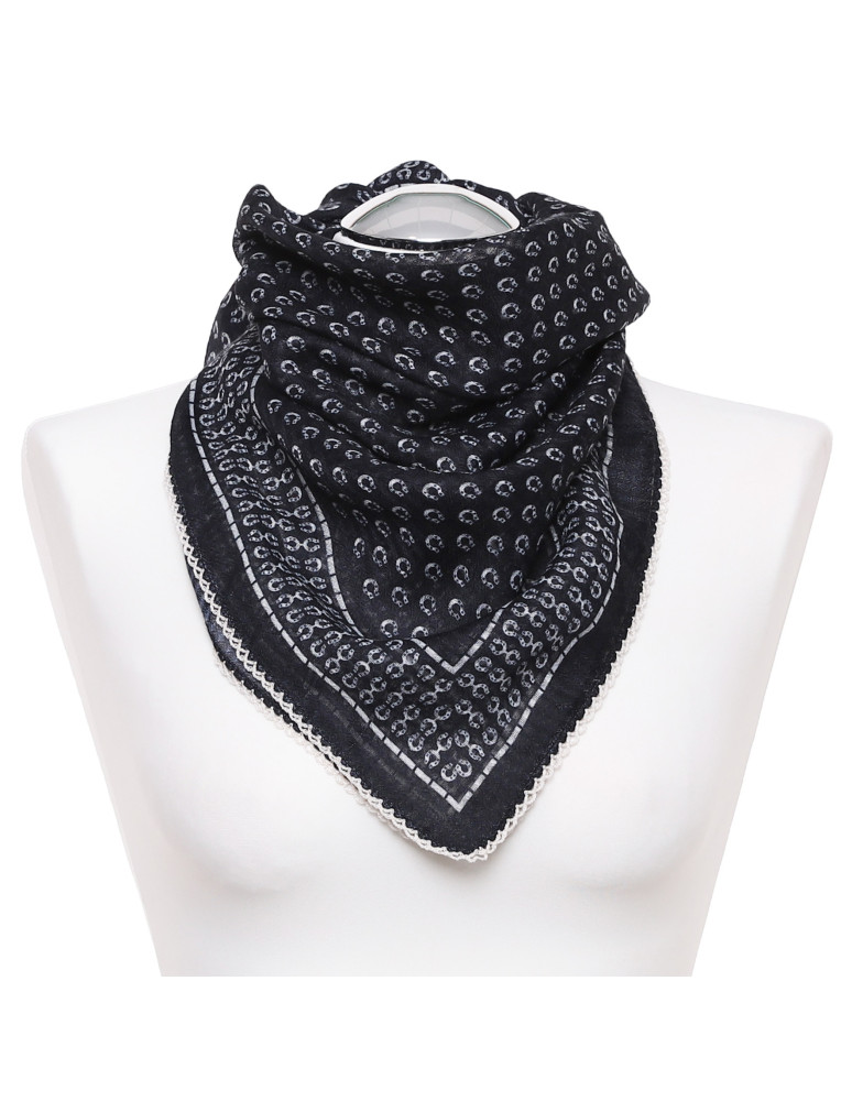 Szale i chusty - Apaszka damska CZARNY - produkt moraj.pl 1