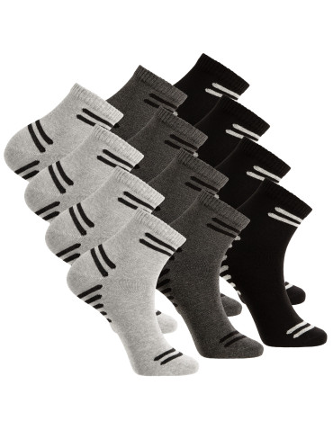 Skarpety męskie za kostkę sportowe z klasycznym ściągaczem 12-pak