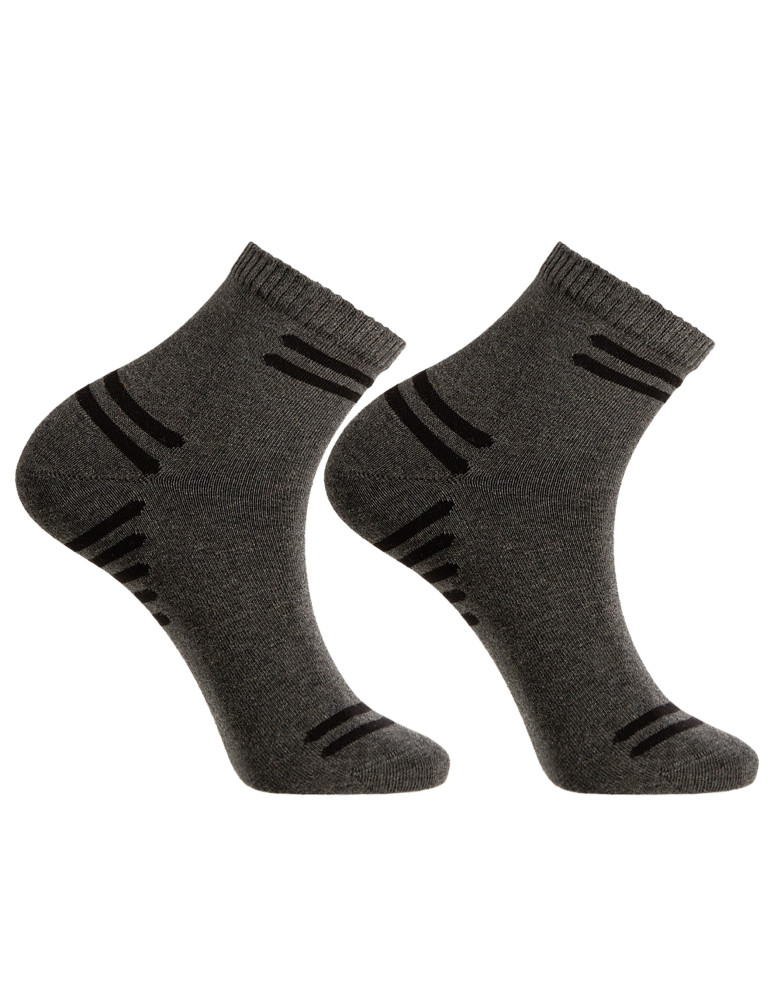 Za kostkę - Skarpety męskie za kostkę sportowe z klasycznym ściągaczem 12-pak WIELOKOLOROWY  - produkt moraj.pl 4