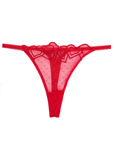 Stringi - Stringi damskie w siateczkę z haftem 2-pak WIELOKOLOROWY - produkt 5