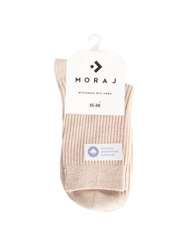 Długie - Skarpetki damskie długie bawełniane w prążek 5-pak WIELOKOLOROWY - produkt 7