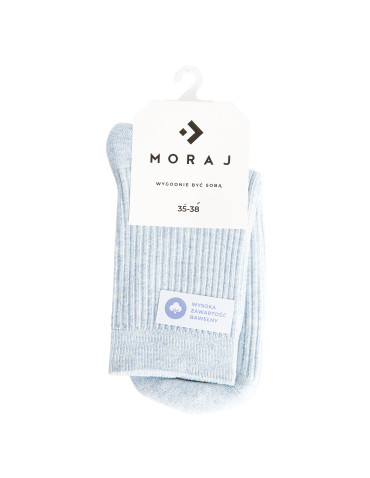 Długie - Skarpetki damskie długie bawełniane w prążek 5-pak WIELOKOLOROWY - produkt 8