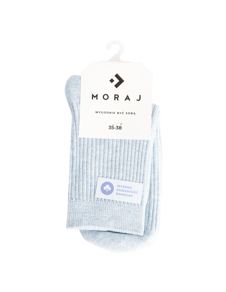 Długie - Skarpetki damskie długie bawełniane w prążek 5-pak WIELOKOLOROWY  - produkt moraj.pl 8