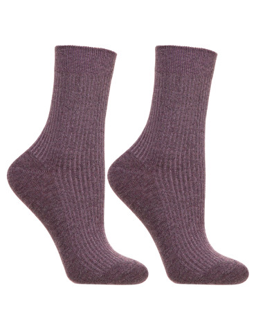 Długie - Skarpetki damskie długie bawełniane w prążek 5-pak WIELOKOLOROWY - produkt 3