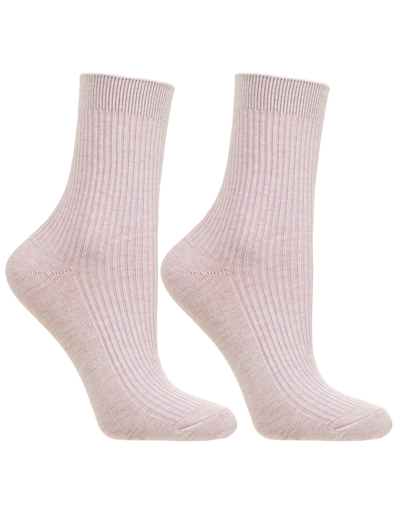 Długie - Skarpetki damskie długie bawełniane w prążek 5-pak WIELOKOLOROWY  - produkt moraj.pl 5