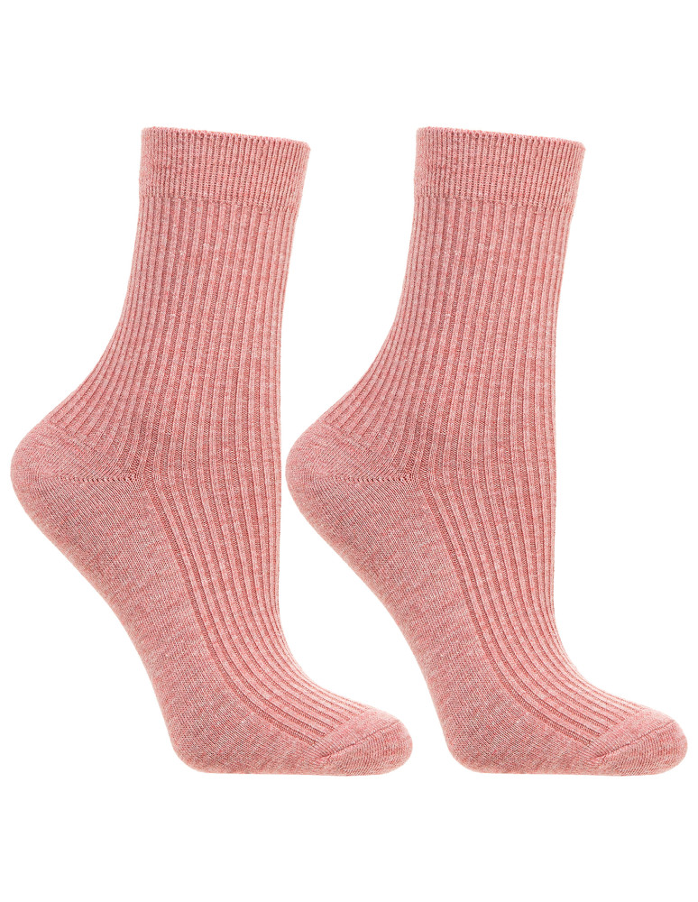 Długie - Skarpetki damskie długie bawełniane w prążek 5-pak WIELOKOLOROWY  - produkt moraj.pl 4