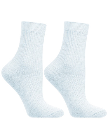 Długie - Skarpetki damskie długie bawełniane w prążek 5-pak WIELOKOLOROWY - produkt 6