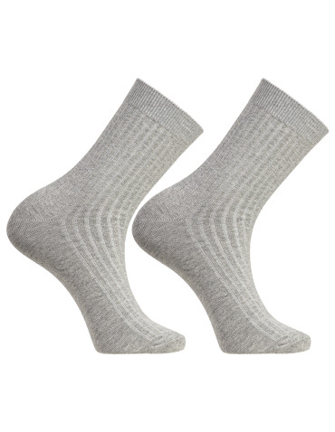 Długie - Bawełniane skarpety męskie długie klasyczne 5-pak WIELOKOLOROWY - produkt 3