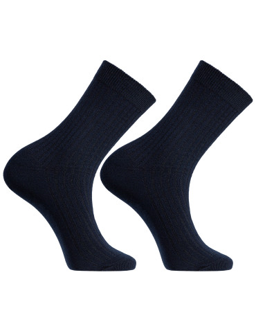 Długie - Bawełniane skarpety męskie długie klasyczne 5-pak WIELOKOLOROWY - produkt 4