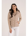 Kurtka damska przejściowa z kapturem BEŻOWY
