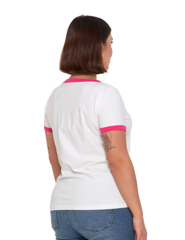 Koszulki i T-shirty - Koszulka damska t-shirt Slim Fit z napisami RÓŻOWY - produkt 6