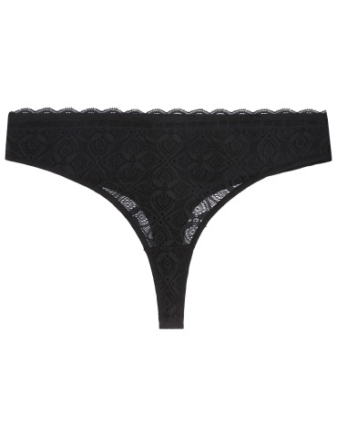 Stringi - Majtki damskie stringi z miękkiej koronki 6-pak WIELOKOLOROWY - produkt 4