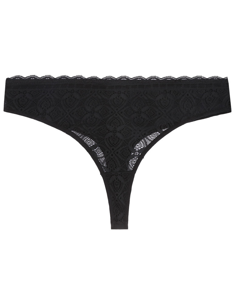 Stringi - Majtki damskie stringi z miękkiej koronki 6-pak WIELOKOLOROWY  - produkt moraj.pl 4