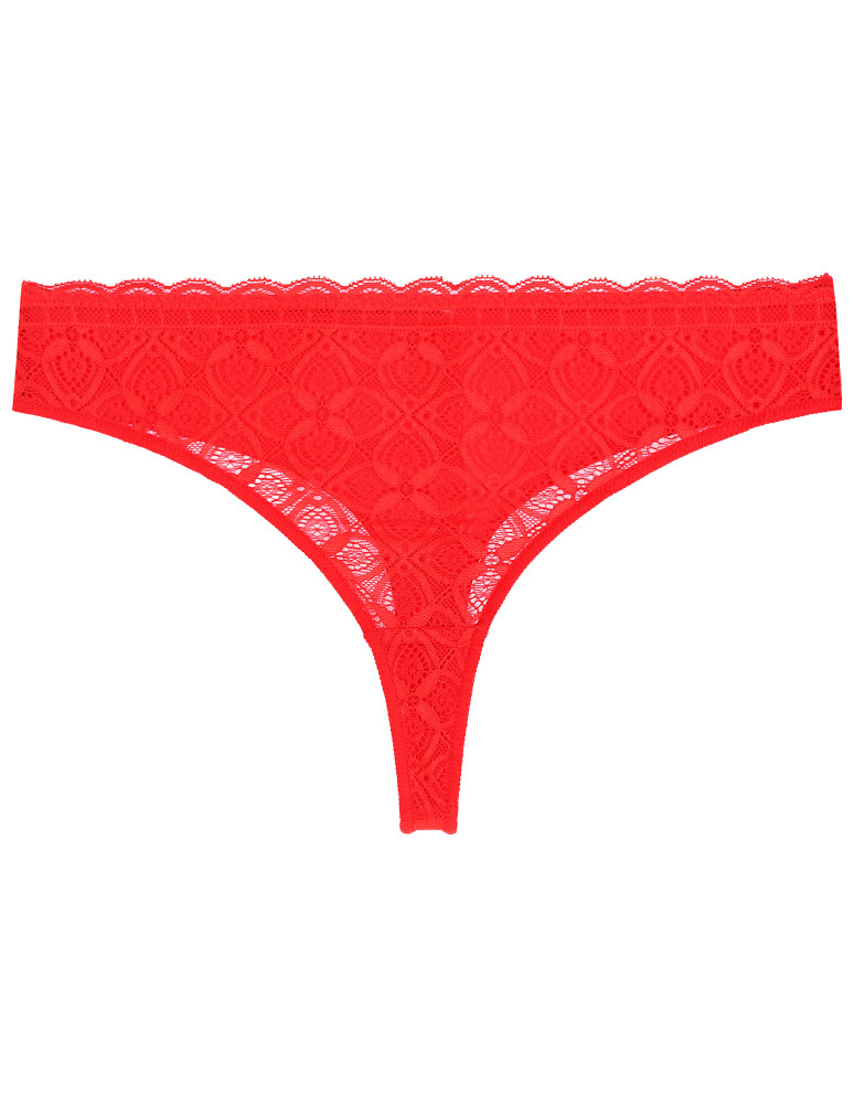 Stringi - Majtki damskie stringi z miękkiej koronki 6-pak WIELOKOLOROWY  - produkt moraj.pl 5