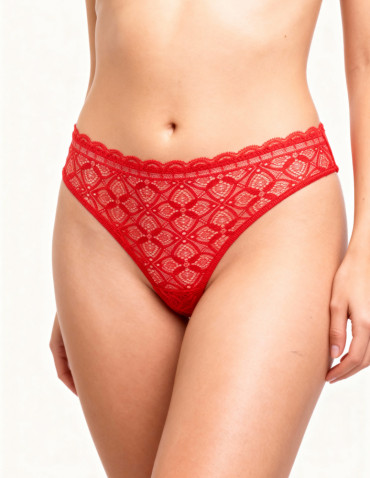 Majtki damskie stringi z miękkiej koronki 6-pak  - produkt 2