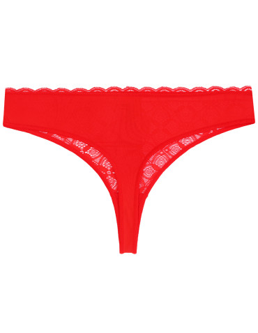 Stringi - Majtki damskie stringi z miękkiej koronki 6-pak WIELOKOLOROWY - produkt 6