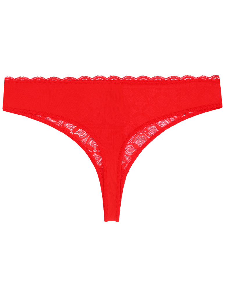 Stringi - Majtki damskie stringi z miękkiej koronki 6-pak WIELOKOLOROWY  - produkt moraj.pl 6