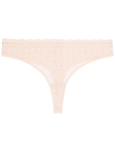 Stringi - Majtki damskie stringi z miękkiej koronki 6-pak WIELOKOLOROWY - produkt 7