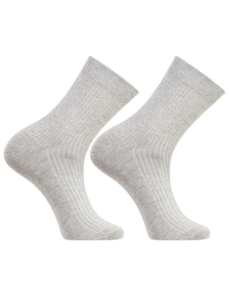 Skarpetki długie - Skarpety męskie długie klasyczne prążkowane z wiskozą 10-pak WIELOKOLOROWY  - produkt moraj.pl 3