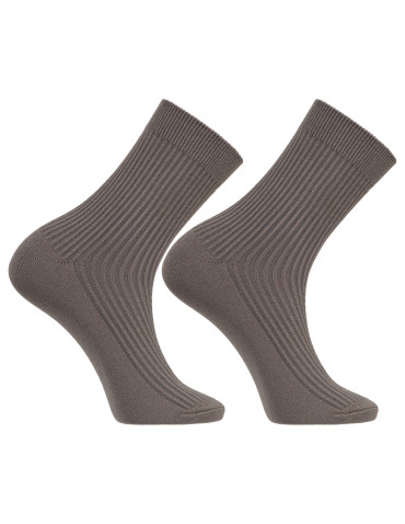 Skarpety męskie długie klasyczne prążkowane z wiskozą 10-pak - produkt 2