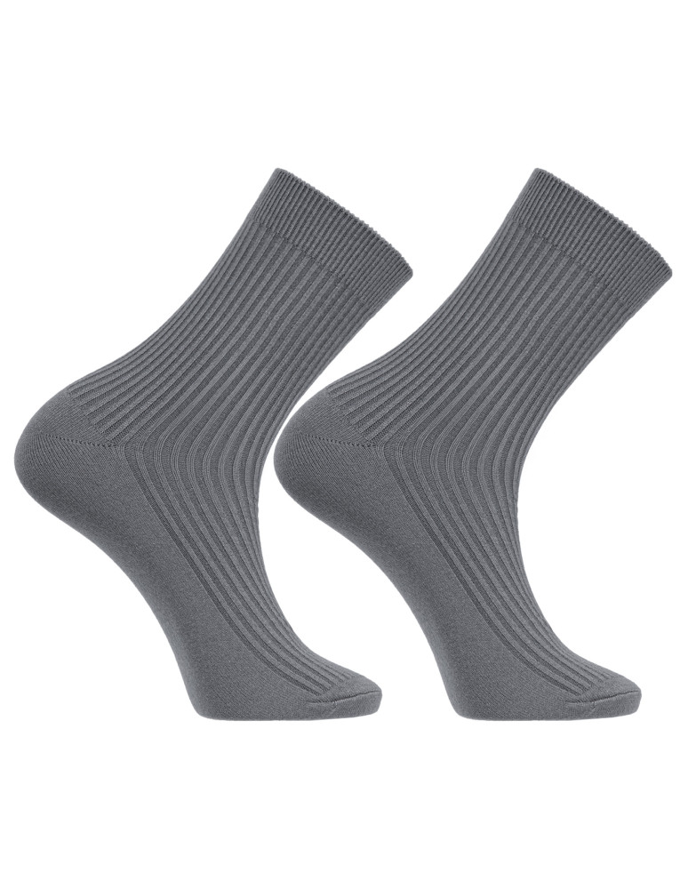 Skarpetki długie - Skarpety męskie długie klasyczne prążkowane z wiskozą 10-pak WIELOKOLOROWY  - produkt moraj.pl 4