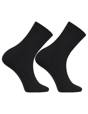 Skarpetki długie - Skarpety męskie długie klasyczne prążkowane z wiskozą 10-pak WIELOKOLOROWY - produkt 5