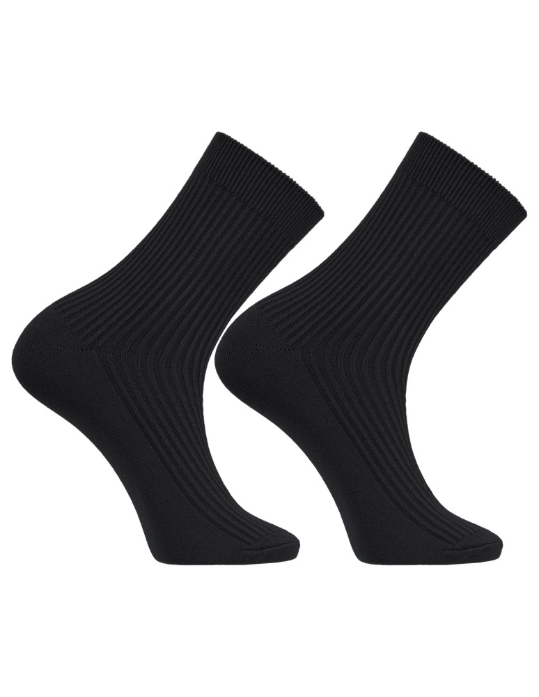 Skarpetki długie - Skarpety męskie długie klasyczne prążkowane z wiskozą 10-pak WIELOKOLOROWY  - produkt moraj.pl 5