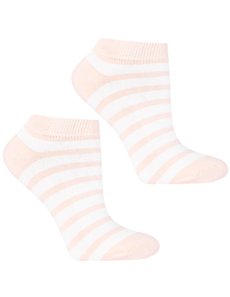 Stopki damskie - Damskie skarpetki stopki bawełniane wzorzyste 3-pak WIELOKOLOROWY  - produkt moraj.pl 4