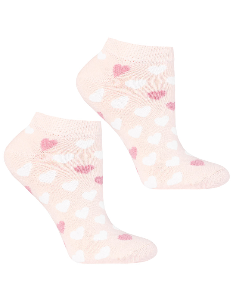 Stopki damskie - Damskie skarpetki stopki bawełniane wzorzyste 3-pak WIELOKOLOROWY  - produkt moraj.pl 2