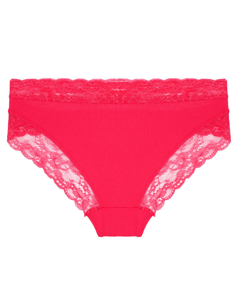 Majtki figi - Damskie majtki figi bikini bawełniane z koronką 4-pak WIELOKOLOROWY - produkt moraj.pl 3